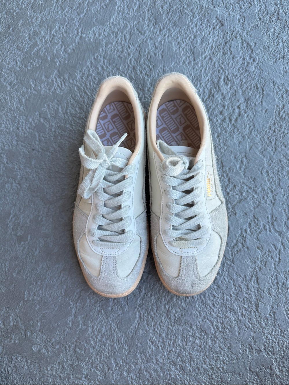 Puma Palermos Women's Sneakers in Light Beige and Cream